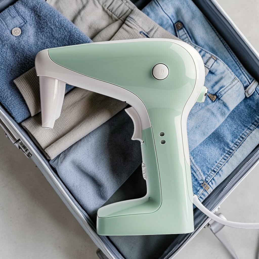 Apex Portable Handheld Garment Steamer - Quick-Heat Fabric Wrinkle Remover for Home and Travel